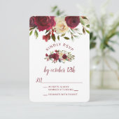 MistletoeマナートップウェディングRSVPリプライング 出欠カード (スタンド正面)