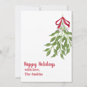 Mistletoe両面フォトカード 招待状 (裏面)