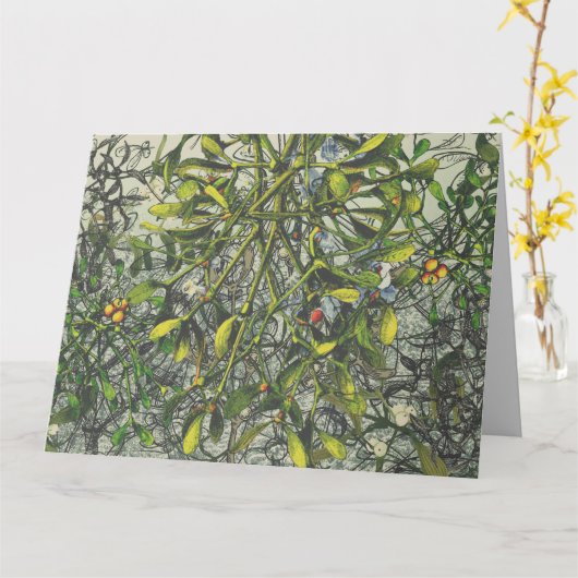 Mistletoe カード (黄色い花)