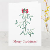 Mistletoe カード (黄色い花)