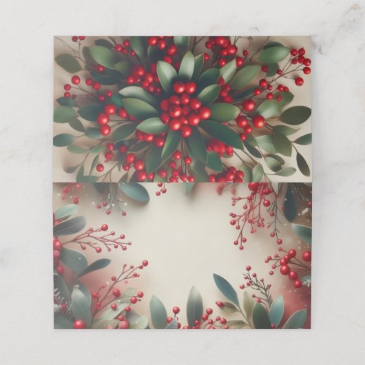 Mistletoe プレイスカード (外部開封)