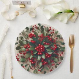 Mistletoe ペーパープレート