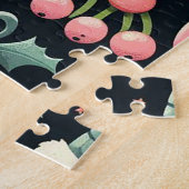 Mistletoe Christmas Carolers composition ジグソーパズル (側面)