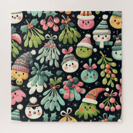 Mistletoe Christmas Carolers composition ジグソーパズル