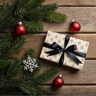 Mistletoe, Christmas cookies  ラッピングペーパーシート