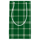 Mistletoe Christmas Plaid スモールペーパーバッグ (正面)