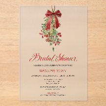 Mistletoe Christmas Winter Bridal Shower
