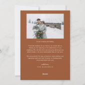 Mistletoe Foreverの下で新しい写真テラコッタ シーズンカード (裏面)