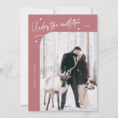 Mistletoe Foreverの新しいフォトピンクの下 シーズンカード (正面)