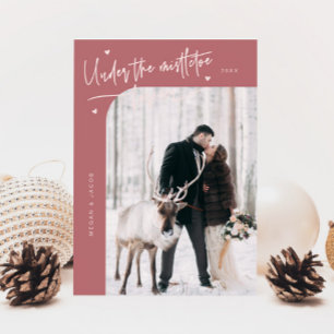 Mistletoe Foreverの新しいフォトピンクの下 シーズンカード