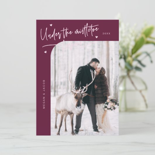 Mistletoe Foreverの新しい写真クランベリーの下 シーズンカード (スタンド正面)