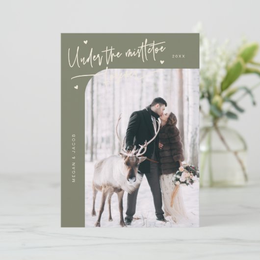 Mistletoe Foreverの新婚フォトセージ緑 シーズンカード (スタンド正面)