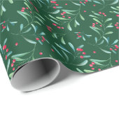 Mistletoe Holiday ラッピングペーパー (ロールコーナー)