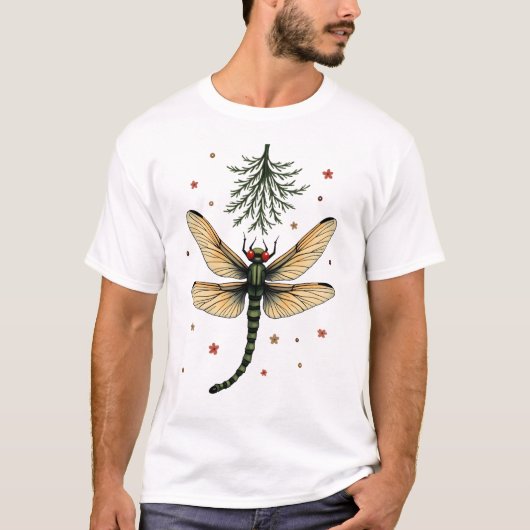 Mistletoe Kiss Dragonfly Tシャツ (正面)