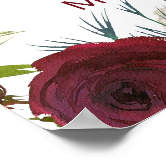 Mistletoe Manorお申し込みゲストブックサイン ポスター (角)