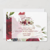 Mistletoe Manor Be My Flower Girl Proposal Card (裏面)