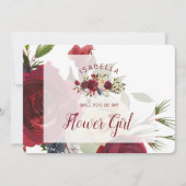 Mistletoe Manor Be My Flower Girl Proposal Card (正面)