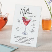 Mistletoe Martini Holiday Bar Sign 台座サイン (インサイチュ)