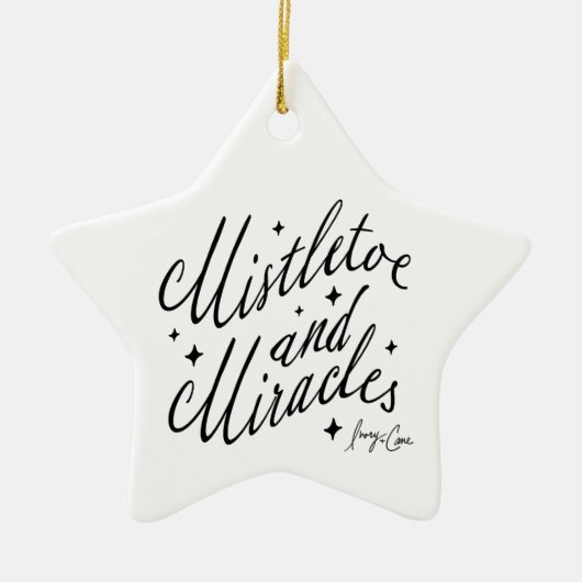 Mistletoe & Miracles Spiritual Christmas Ornament セラミックオーナメント (正面)