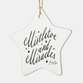 Mistletoe & Miracles Spiritual Christmas Ornament セラミックオーナメント (左)