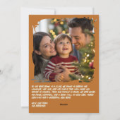 Mistletoe Modern Funny Cat Retro Christmas Photo シーズンカード (裏面)