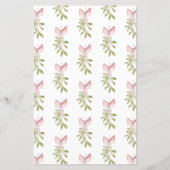 Mistletoe Pink Bow Bridal Shower She Said He Said (裏面)