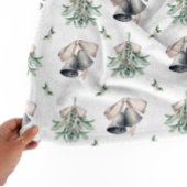 Mistletoe Silver Bells Christmas シェルパブランケット