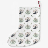 Mistletoe Silver Bells Traditional  スモールクリスマスストッキング (裏面)