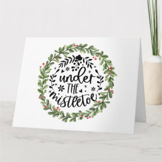 Mistletoe Waterカラーリース カード