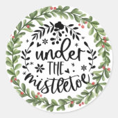 Mistletoe Waterカラーリース ラウンドシール (正面)