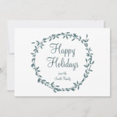 Mistletoe with Personalized Message シーズンカード (正面)