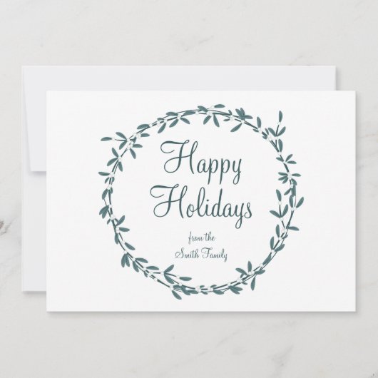Mistletoe with Personalized Message シーズンカード (正面)