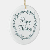 Mistletoe with Personalized Message セラミックオーナメント (右)
