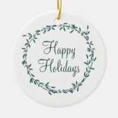 Mistletoe with Personalized Message セラミックオーナメント (正面)