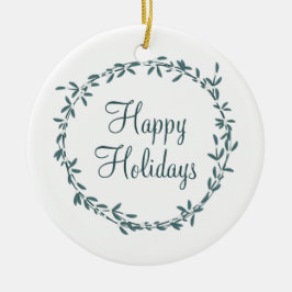Mistletoe with Personalized Message セラミックオーナメント