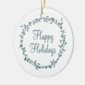Mistletoe with Personalized Message セラミックオーナメント (左)