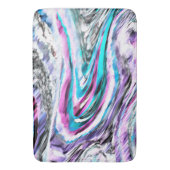 Misto de gradiente e chuviscado, ciano e pink バスマット (正面縦)