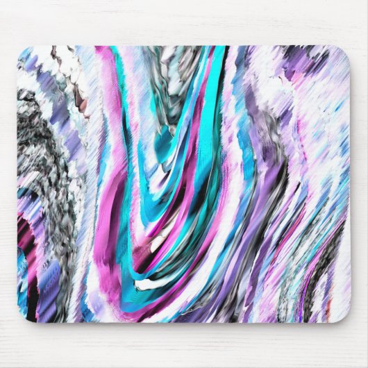 Misto de gradiente e chuviscado, ciano e pink マウスパッド (正面)