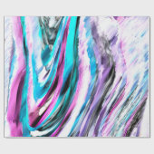 Misto de gradiente e chuviscado, ciano e pink ラッピングペーパー (フラット)