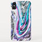 Misto de gradiente e chuviscado, ciano e pink Case-Mate iPhoneケース (裏面)