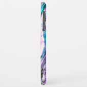 Misto de gradiente e chuviscado, ciano e pink Case-Mate iPhoneケース (裏面/左)