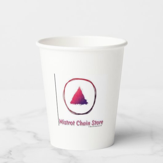 Mistrot Chain Store Paper Coffee cup 紙コップ (裏面)