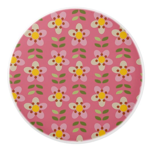 MISTYチャーム-フローラセラミックノブ セラミックノブ (正面)