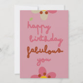 MISTYチャーム-誕生日フローラ招待状カード シーズンカード (正面)