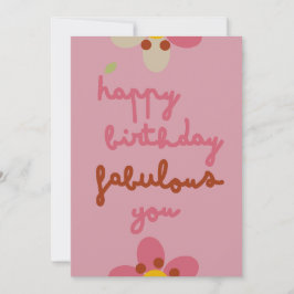 MISTYチャーム-誕生日フローラ招待状カード シーズンカード