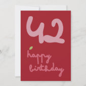 MISTYチャーム-誕生日フローラ招待状カード シーズンカード (正面)