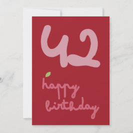 MISTYチャーム-誕生日フローラ招待状カード シーズンカード