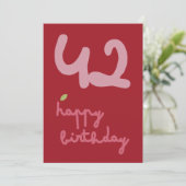 MISTYチャーム-誕生日フローラ招待状カード シーズンカード (スタンド正面)