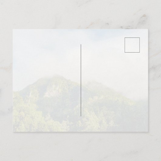 Misty clouds over green hills, Madeira ポストカード (裏面)