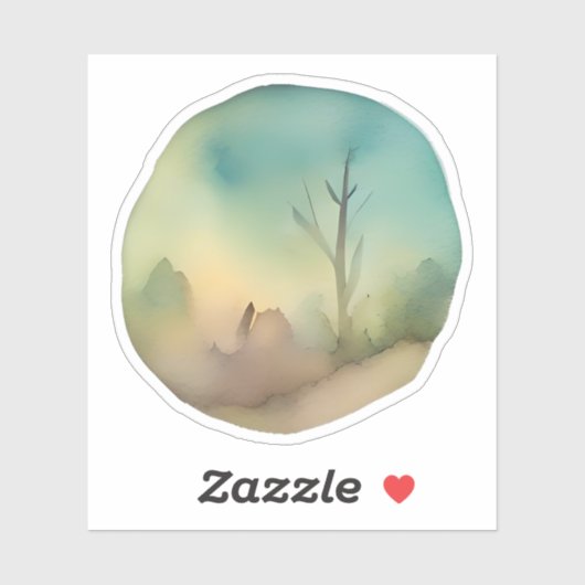 Misty Dawn Landscape シール (シート)